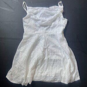 Short White Sequin Dress